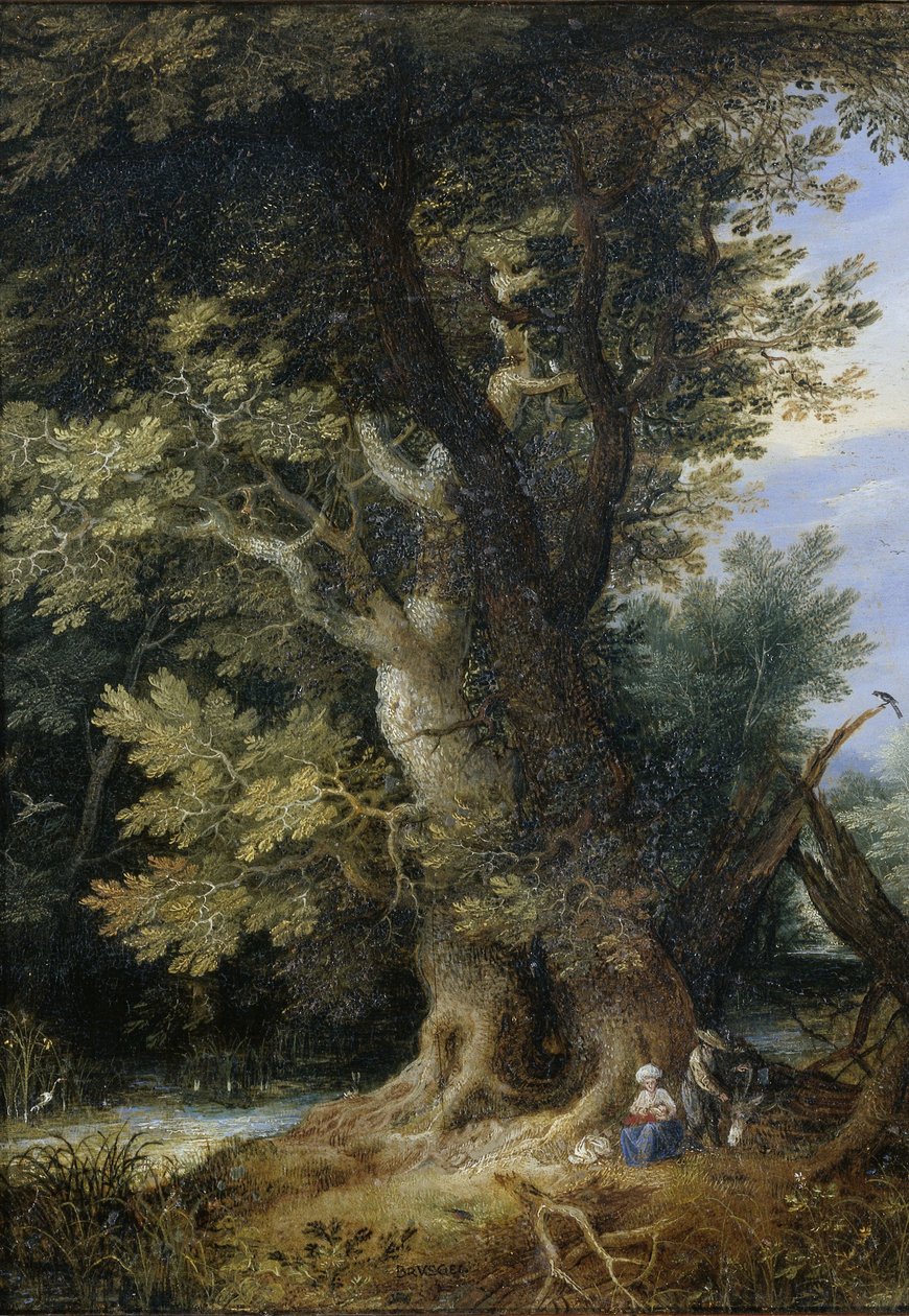 Descanso en la Huida a Egipto de Jan the Elder after Brueghel
