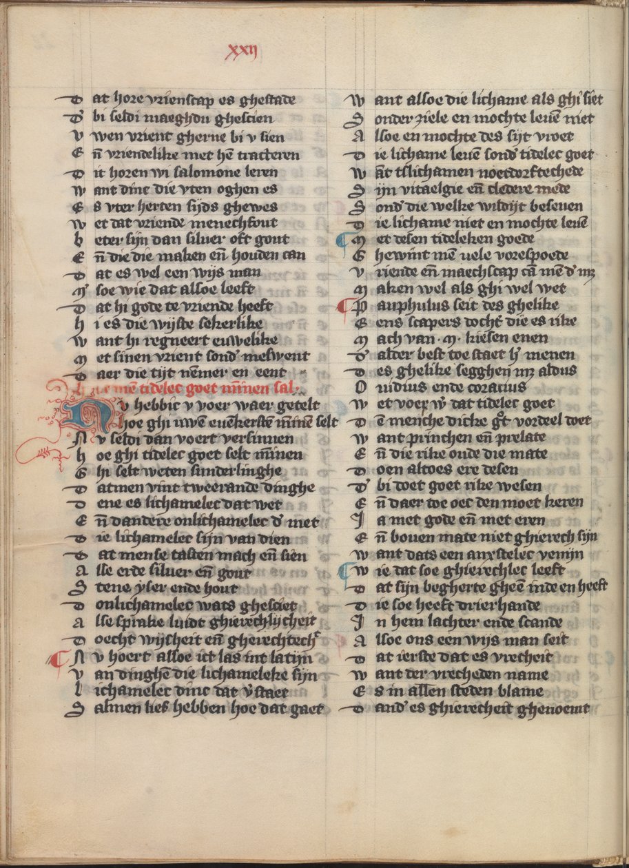 Die Dietsche Doctrinale de Jan van Boendale  