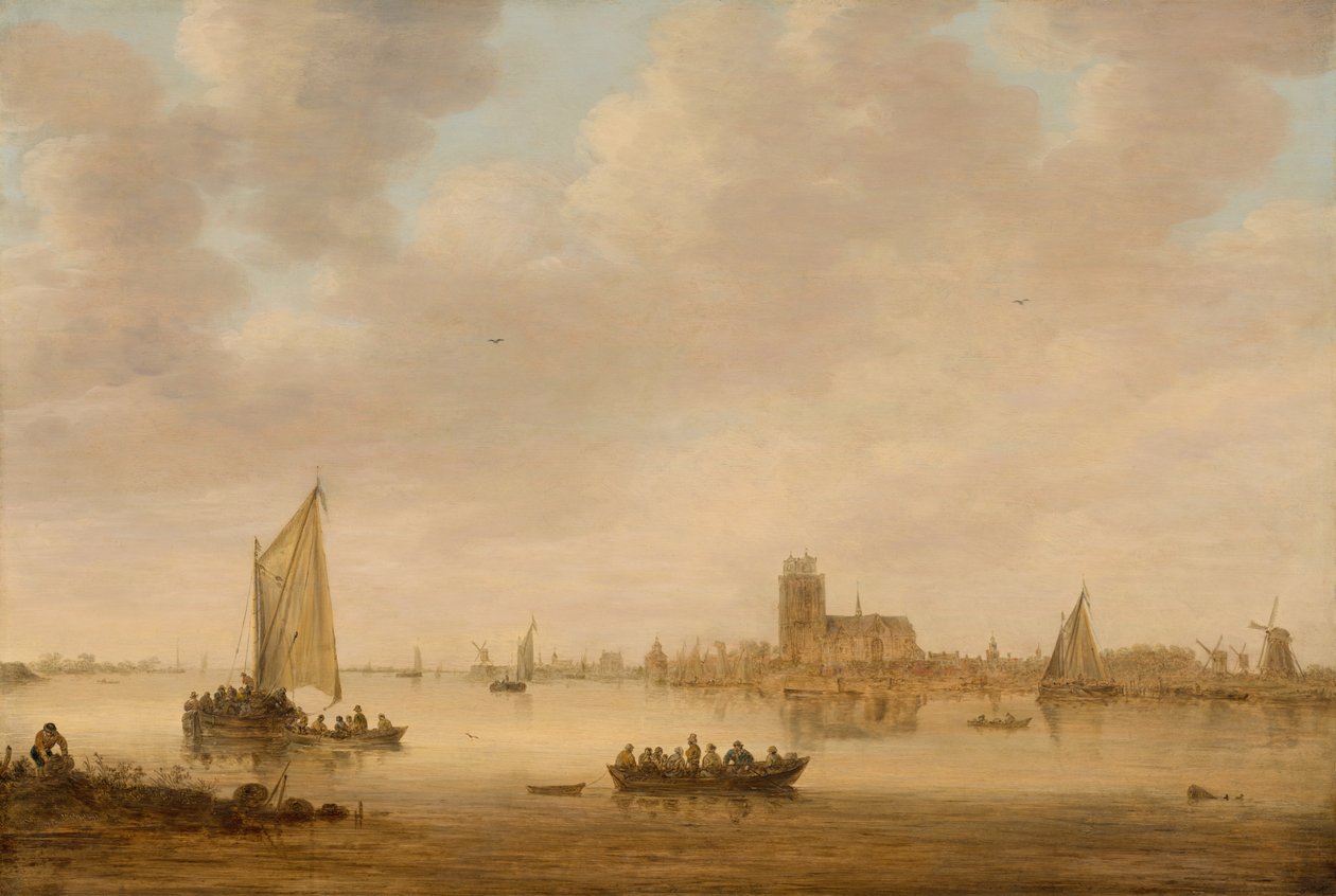 Vista de Dordrecht desde el Dordtse Kil de Jan Josephsz van Goyen