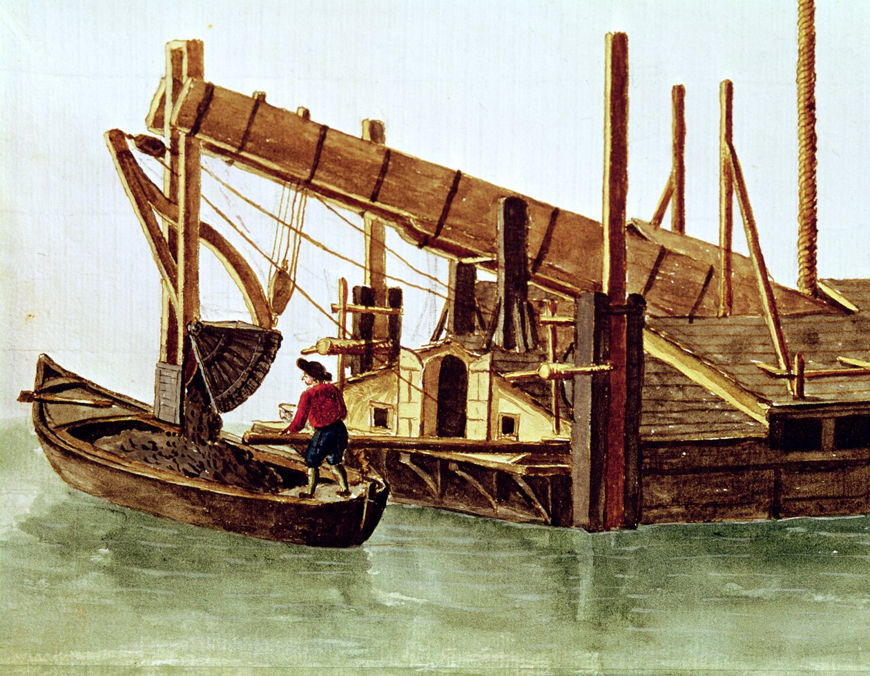 Dragado de un canal de Jan van Grevenbroeck