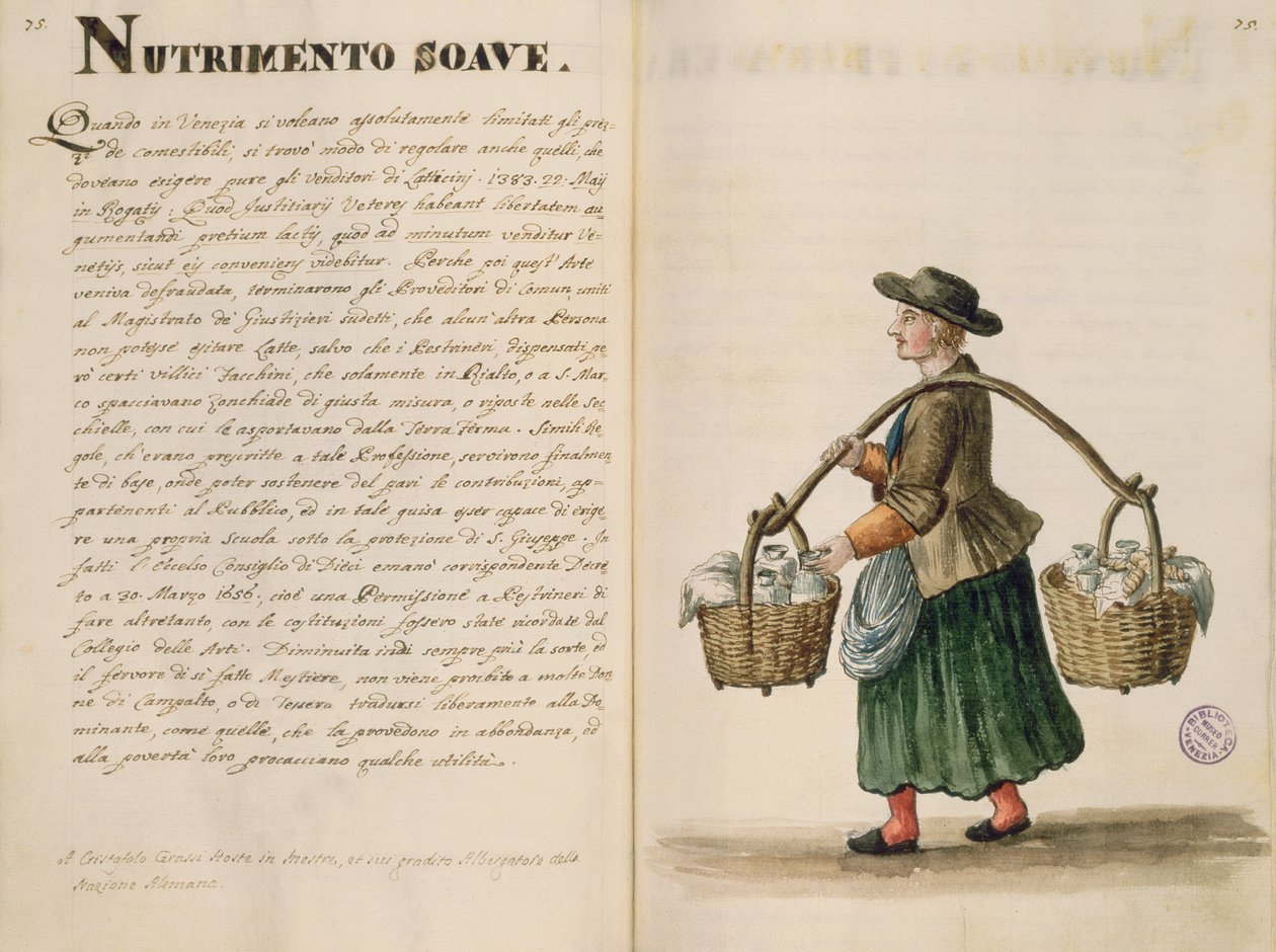 Vendedor de bebidas, veneciano de Jan van Grevenbroeck
