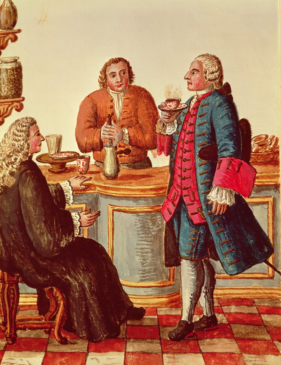 Nobles Venecianos en un Café de Jan van Grevenbroeck