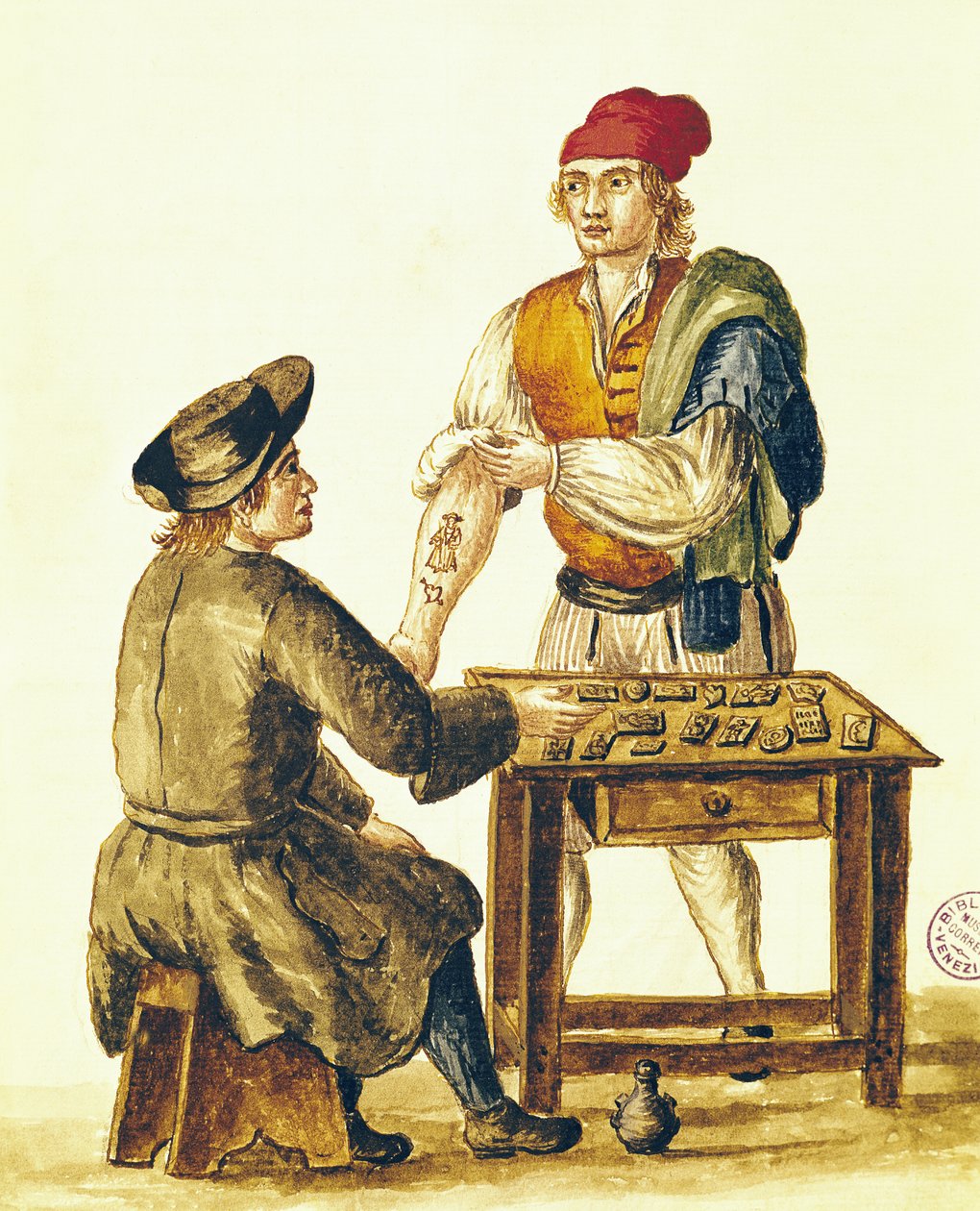 Tatuador veneciano de Jan van Grevenbroeck