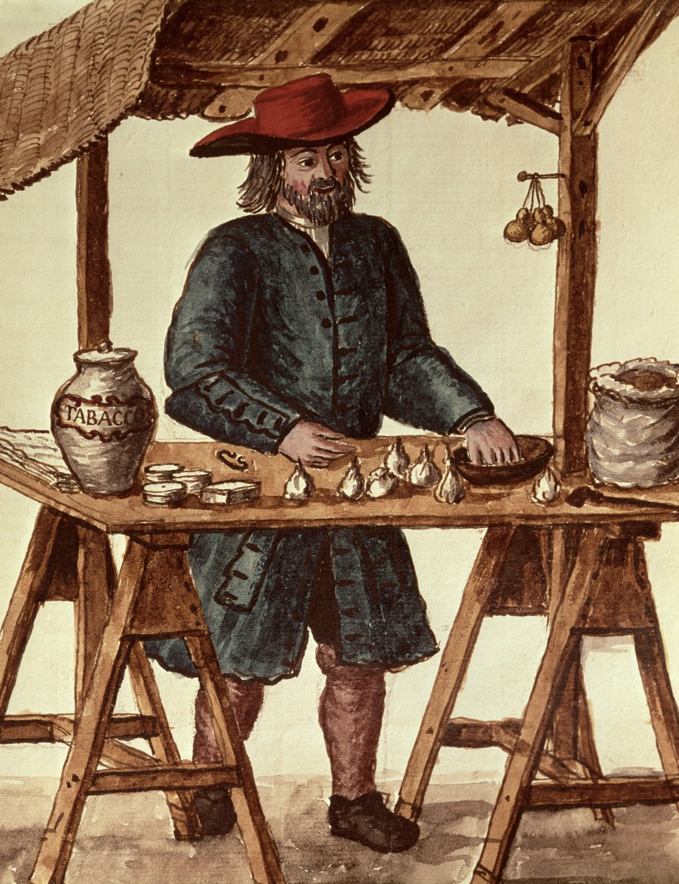Vendedor de Tabaco Veneciano de Jan van Grevenbroeck