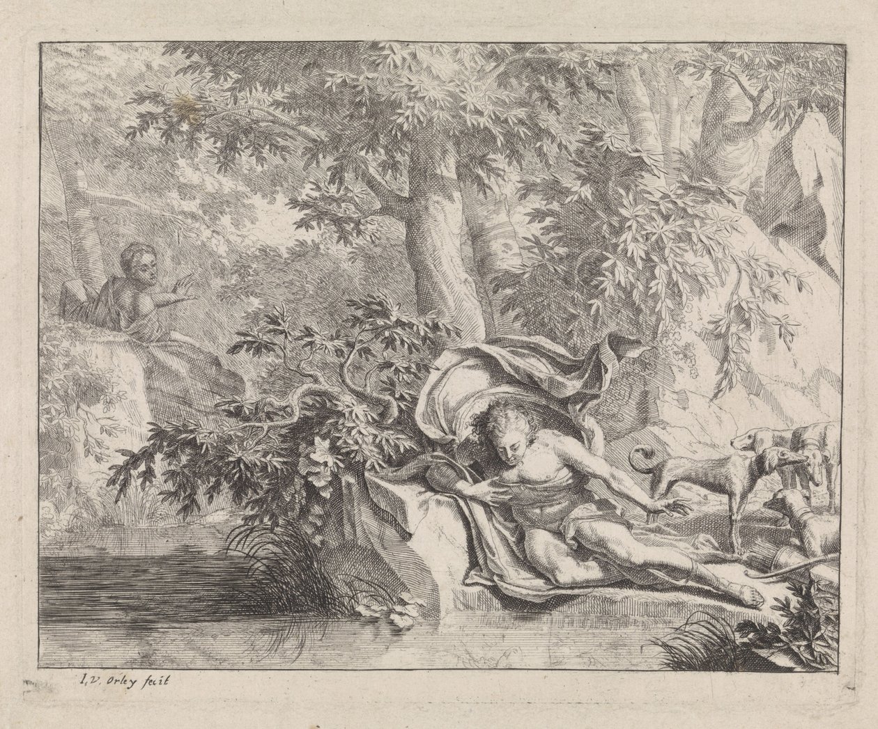 Narciso y Eco de Jan van Orley  