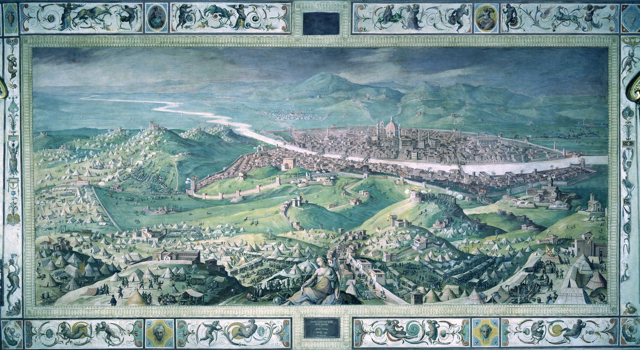 El asedio de Florencia de Jan van der Straet