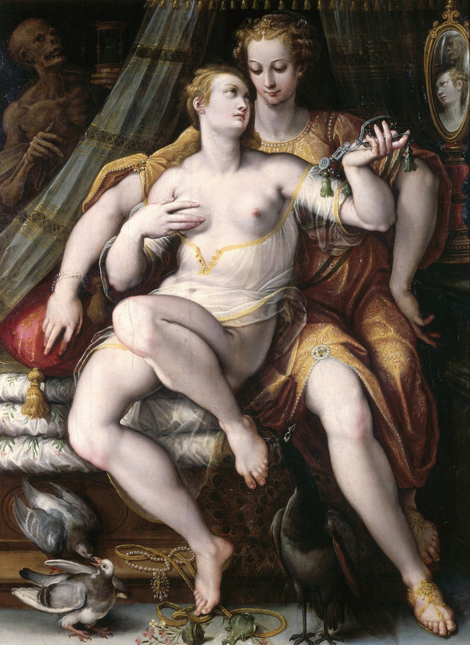 Vanidad, modestia y muerte, 1569 de Jan van der Straet