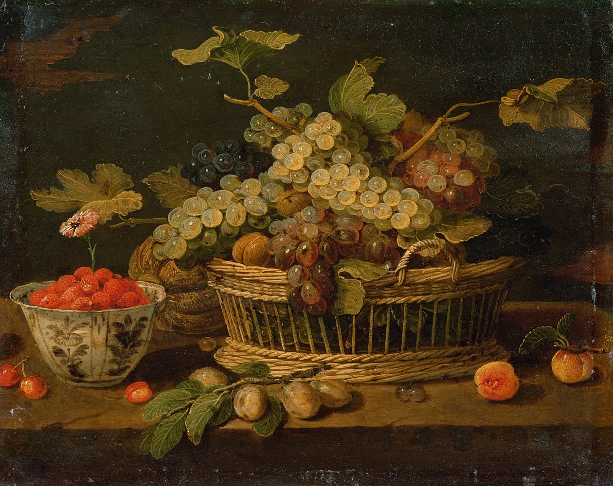 Naturaleza muerta con frutas de Jan van Kessel the Elder