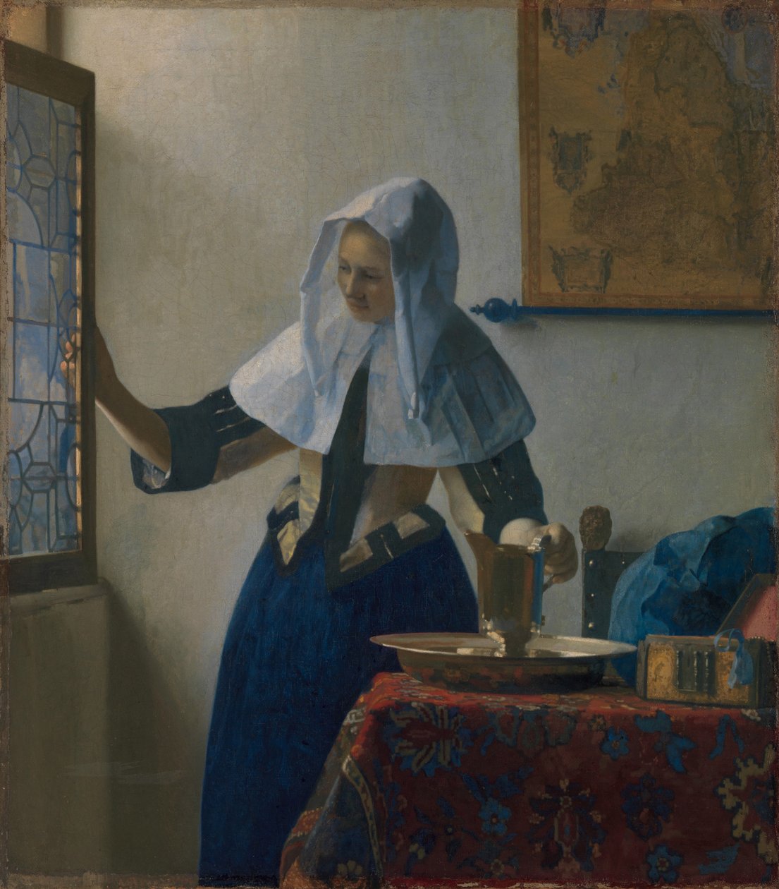 Joven con una jarra de agua, c.1662 de Johannes Vermeer