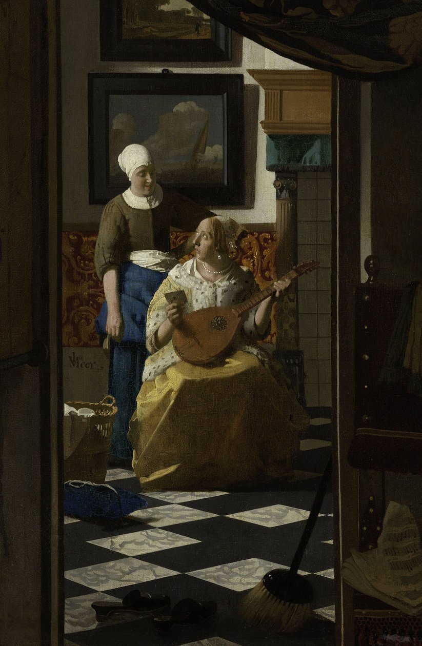 La carta de amor, c.1669-70 de Jan Vermeer van Delft