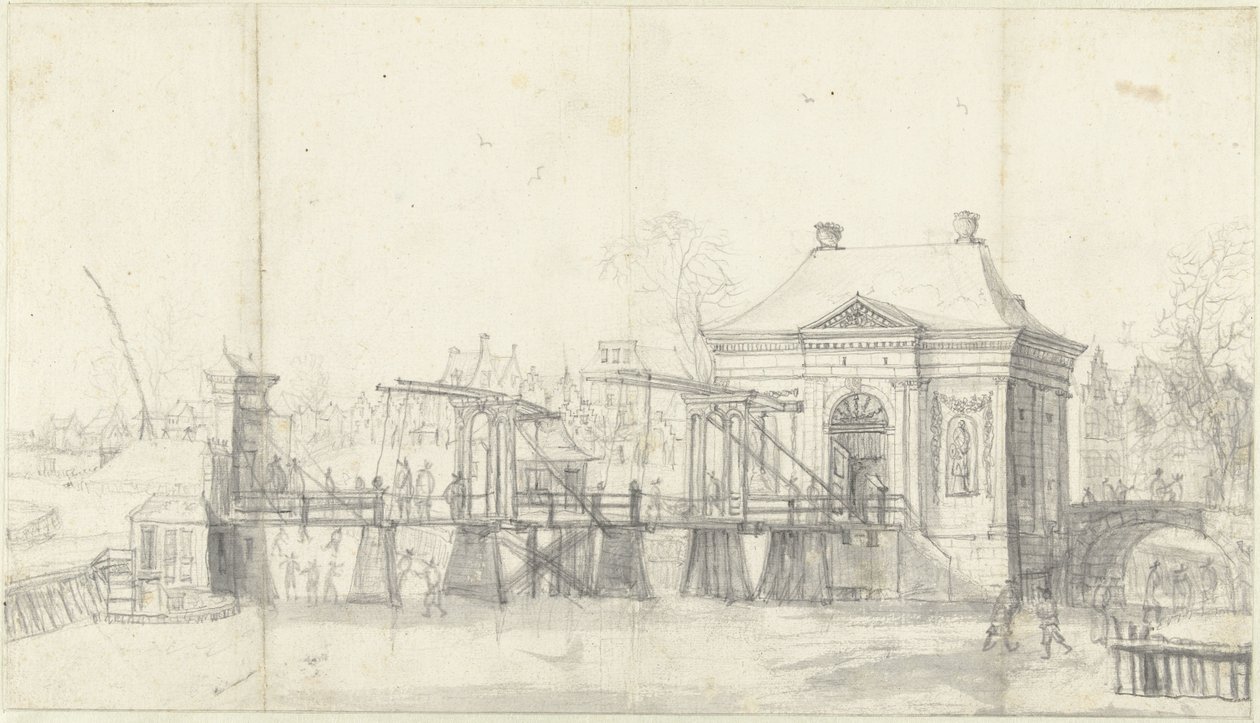 Heiligewegspoort en Ámsterdam en invierno de Jan Abrahamsz. Beerstraten