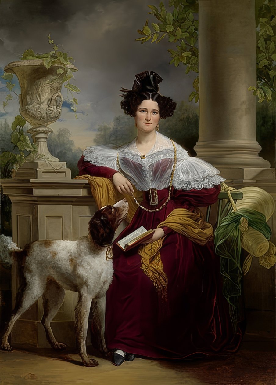 Retrato de Alida Christina Assink, 1833 de Jan Adam Janszoon Kruseman