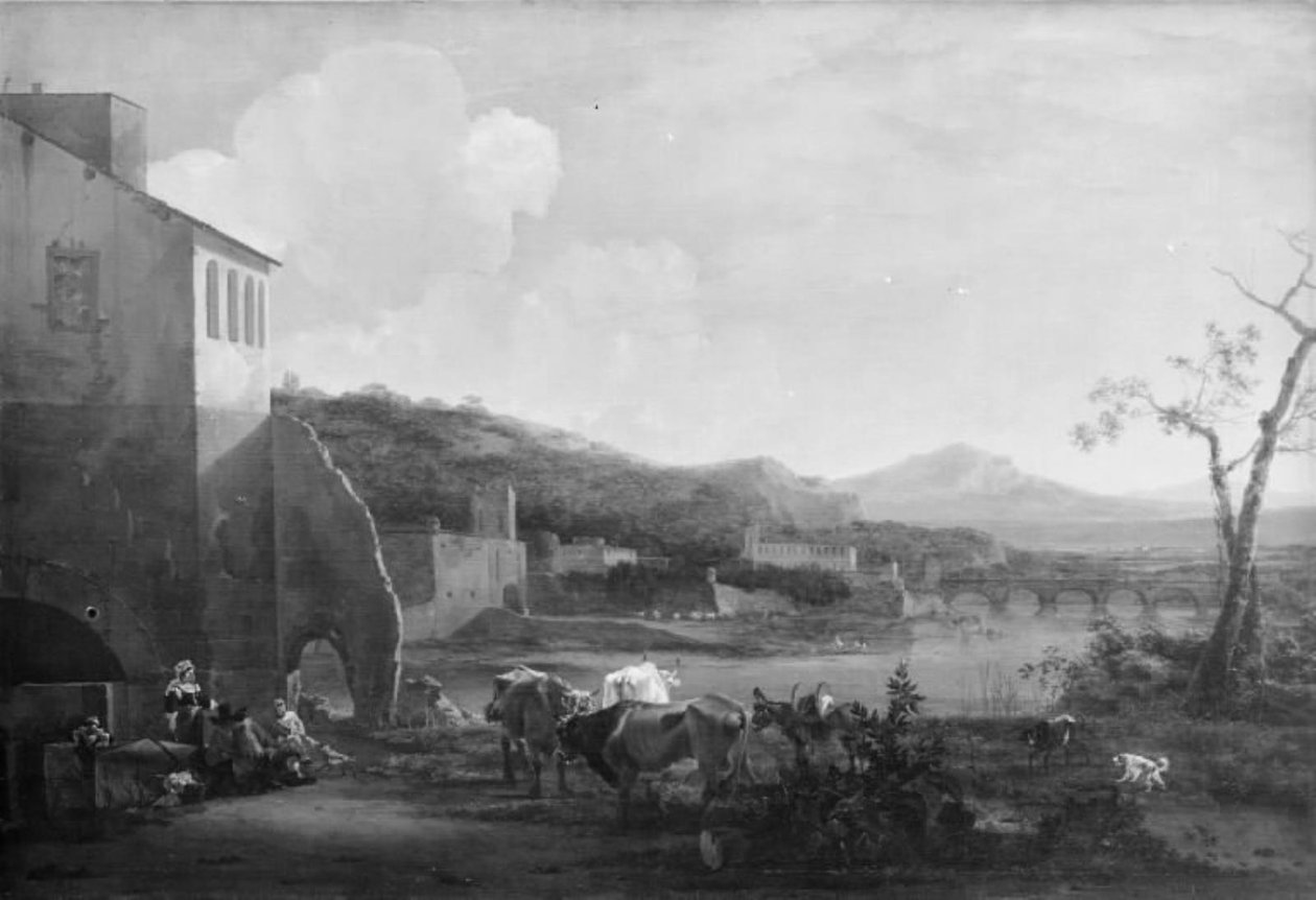 Paisaje italiano de Jan Asselijn