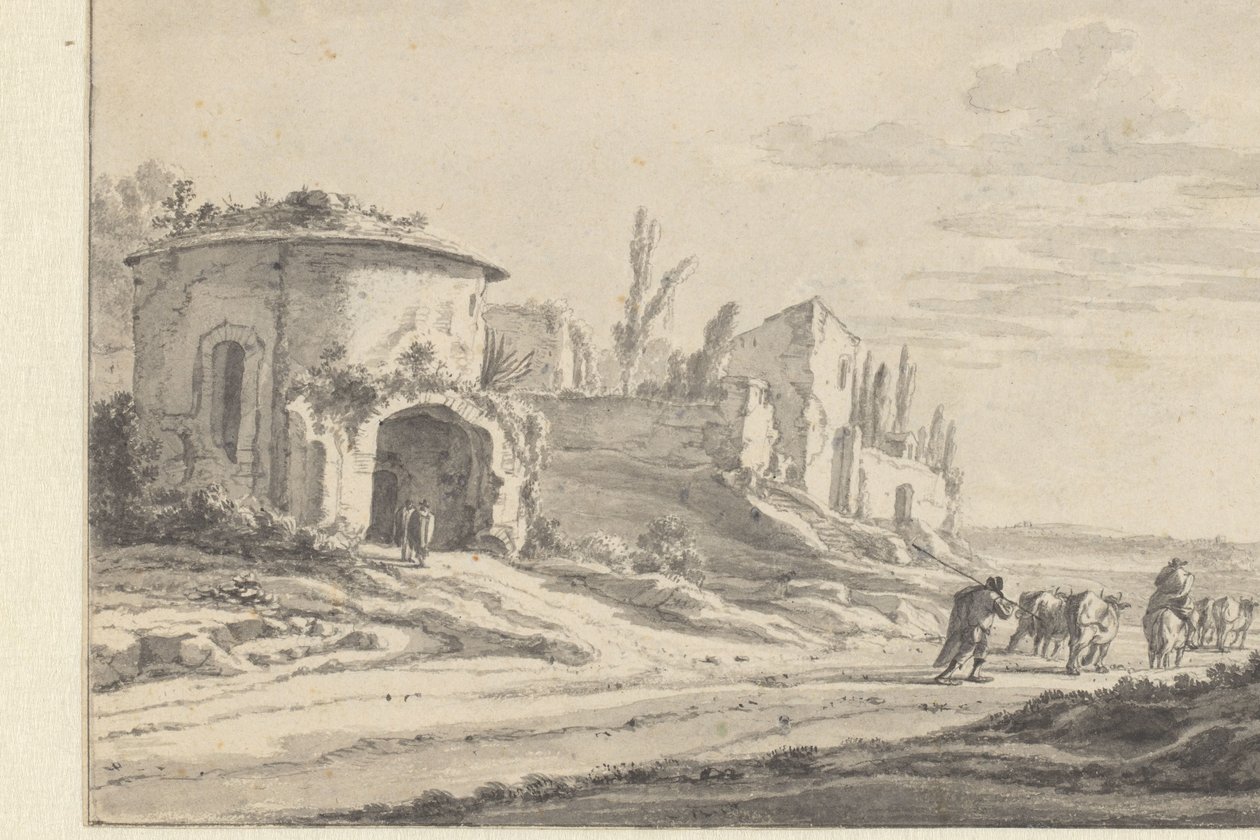 Vista de S. Teodoro en Roma de Jan Asselijn