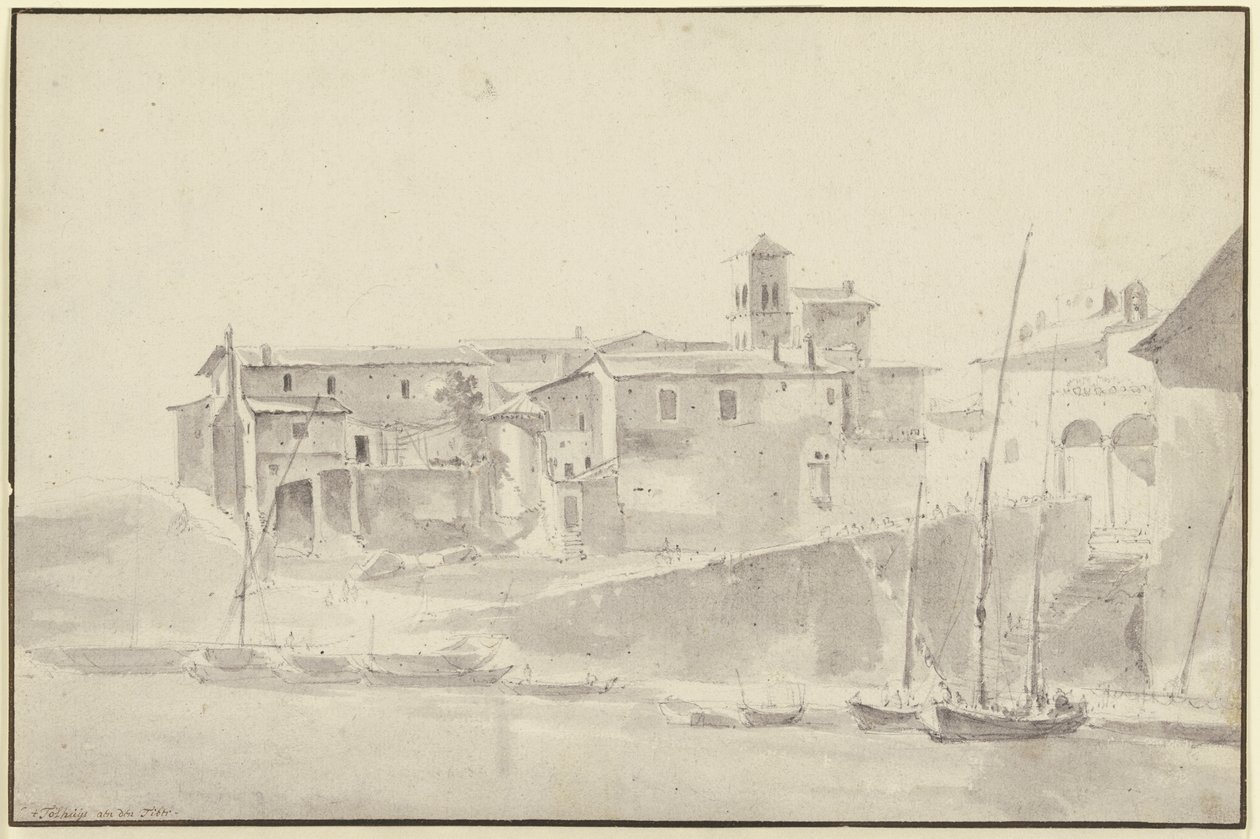La caseta de peaje junto al Tíber de Jan Asselijn
