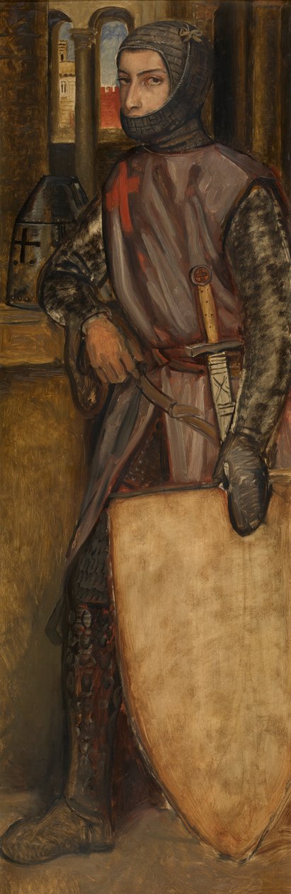 Godofredo de Bouillon (óleo sobre tabla) de Jan August Hendrik Baron Leys