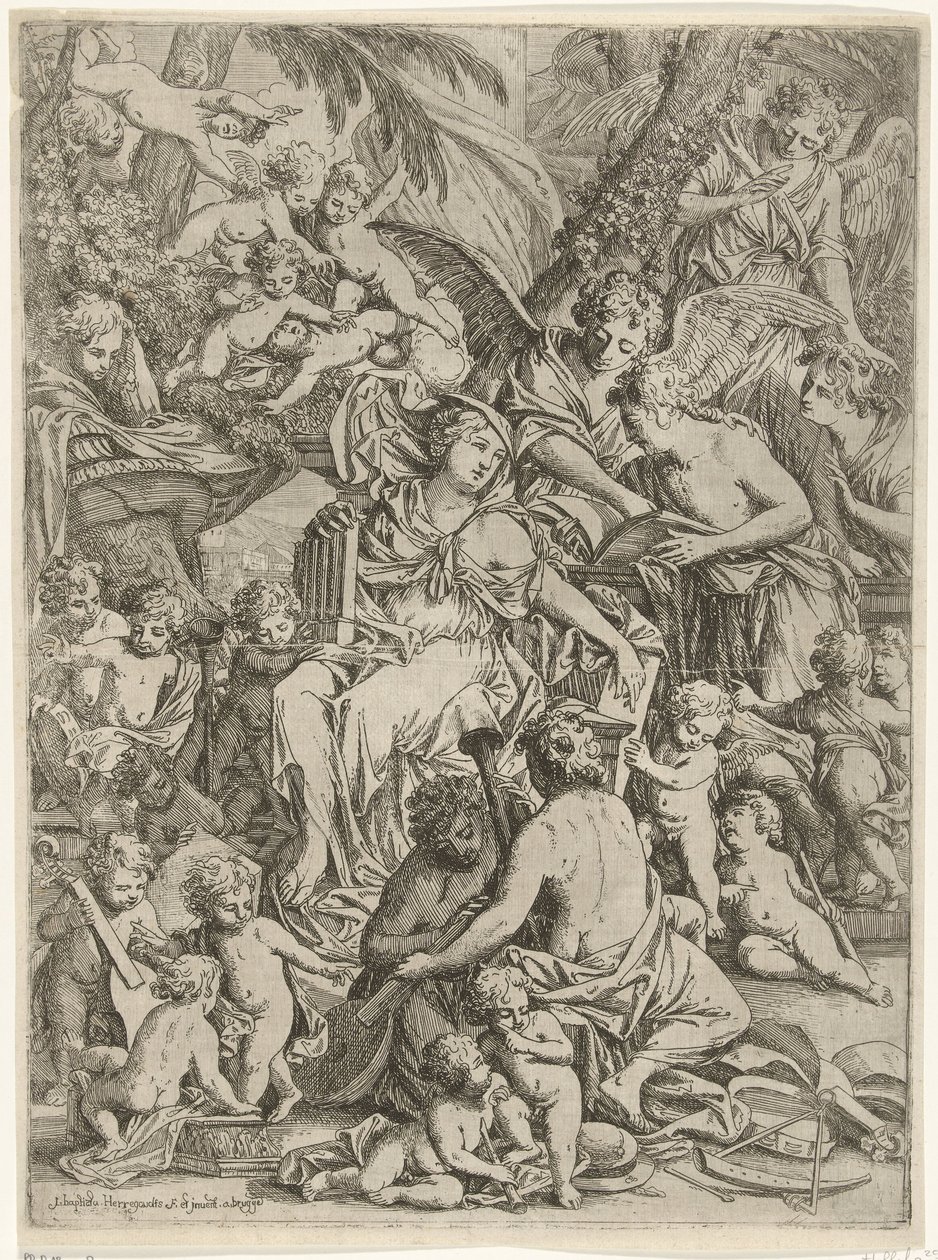 H. Cecilia con órgano en mano de Jan Baptist Herregouts