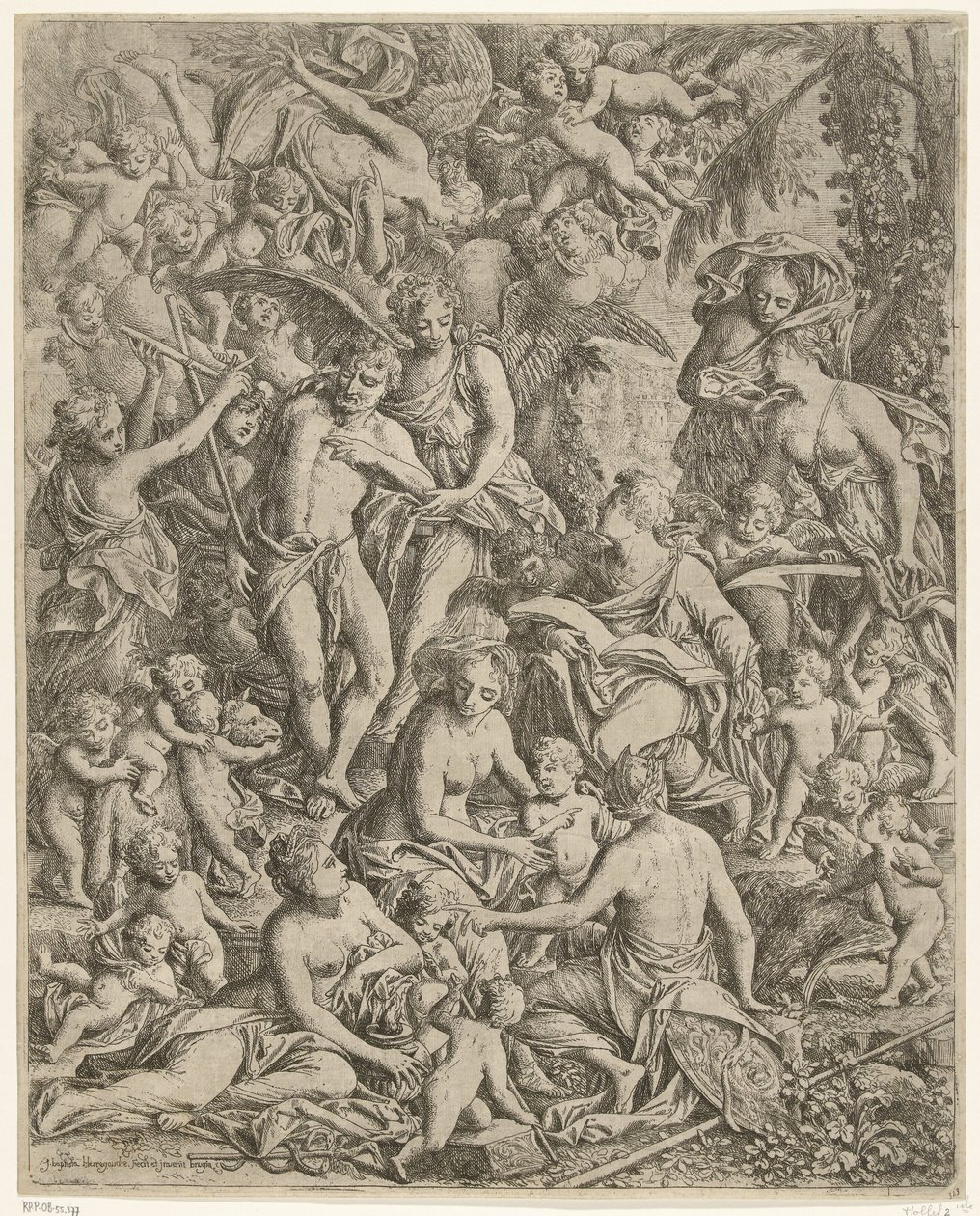 Juan el evangelista y Juan el bautista de Jan Baptist Herregouts