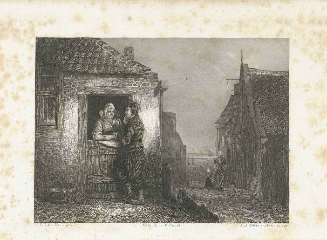 pareja volendam de Jan Baptist Tetar van Elven