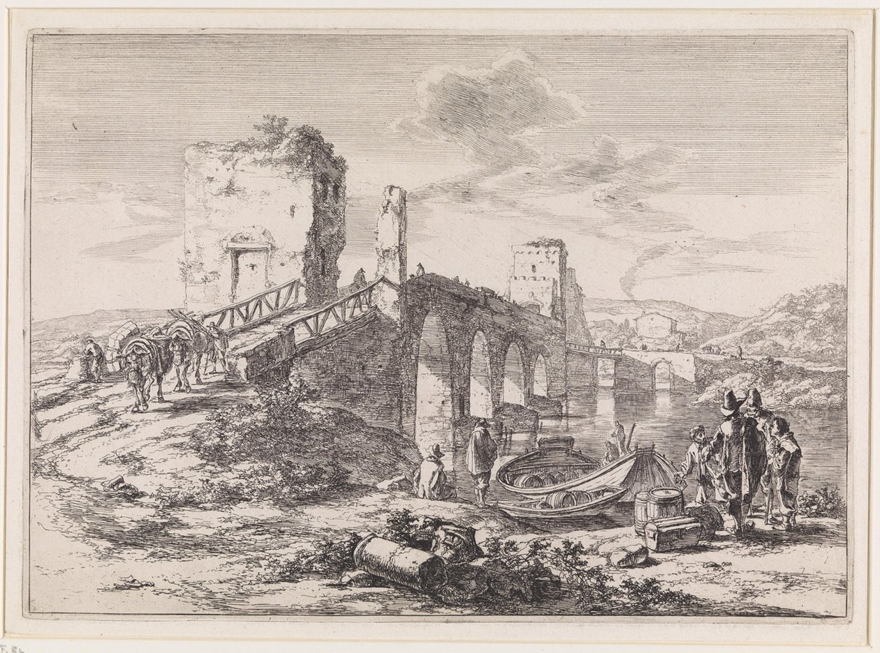 Paisaje con puente, el Ponte Molle de Jan Both