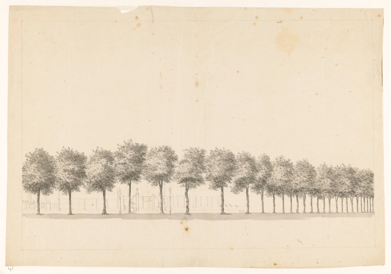 Bomenallee en Batavia de Jan Brandes