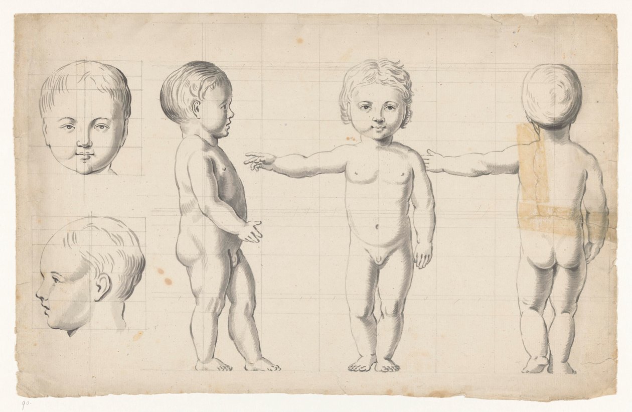 desnudo estudios de un chico de Jan Brandes