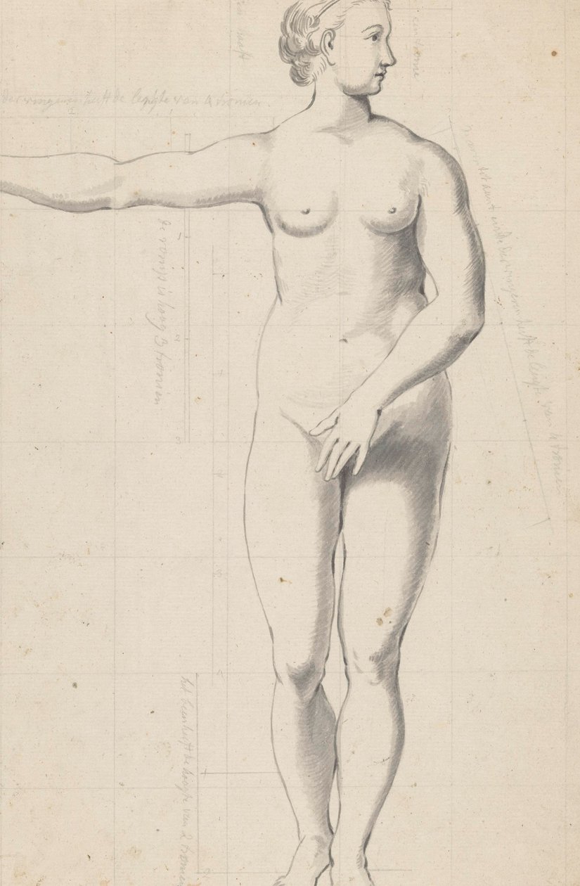Estudios de desnudos de mujer y hombre. de Jan Brandes