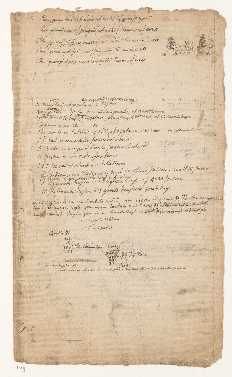 notas y bocetos de Jan Brandes