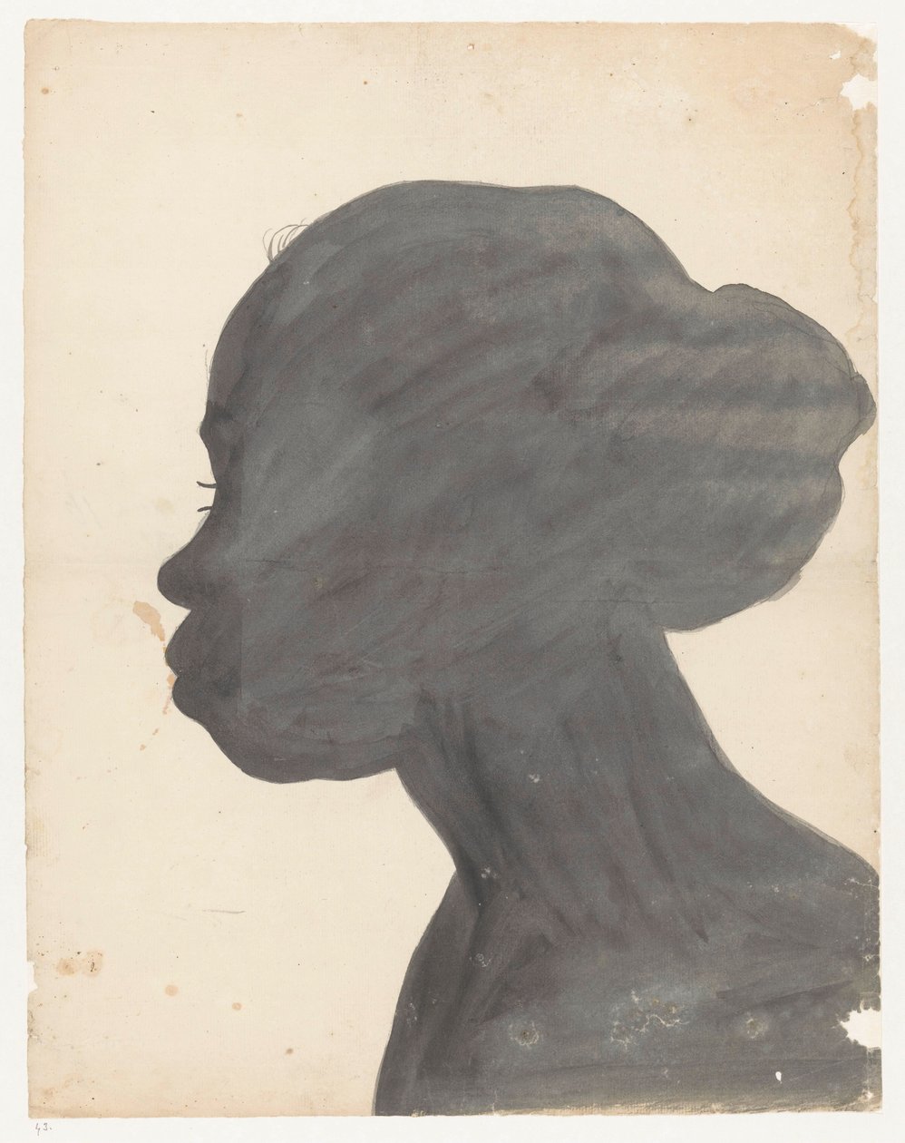 Silueta retrato de Flora de Jan Brandes