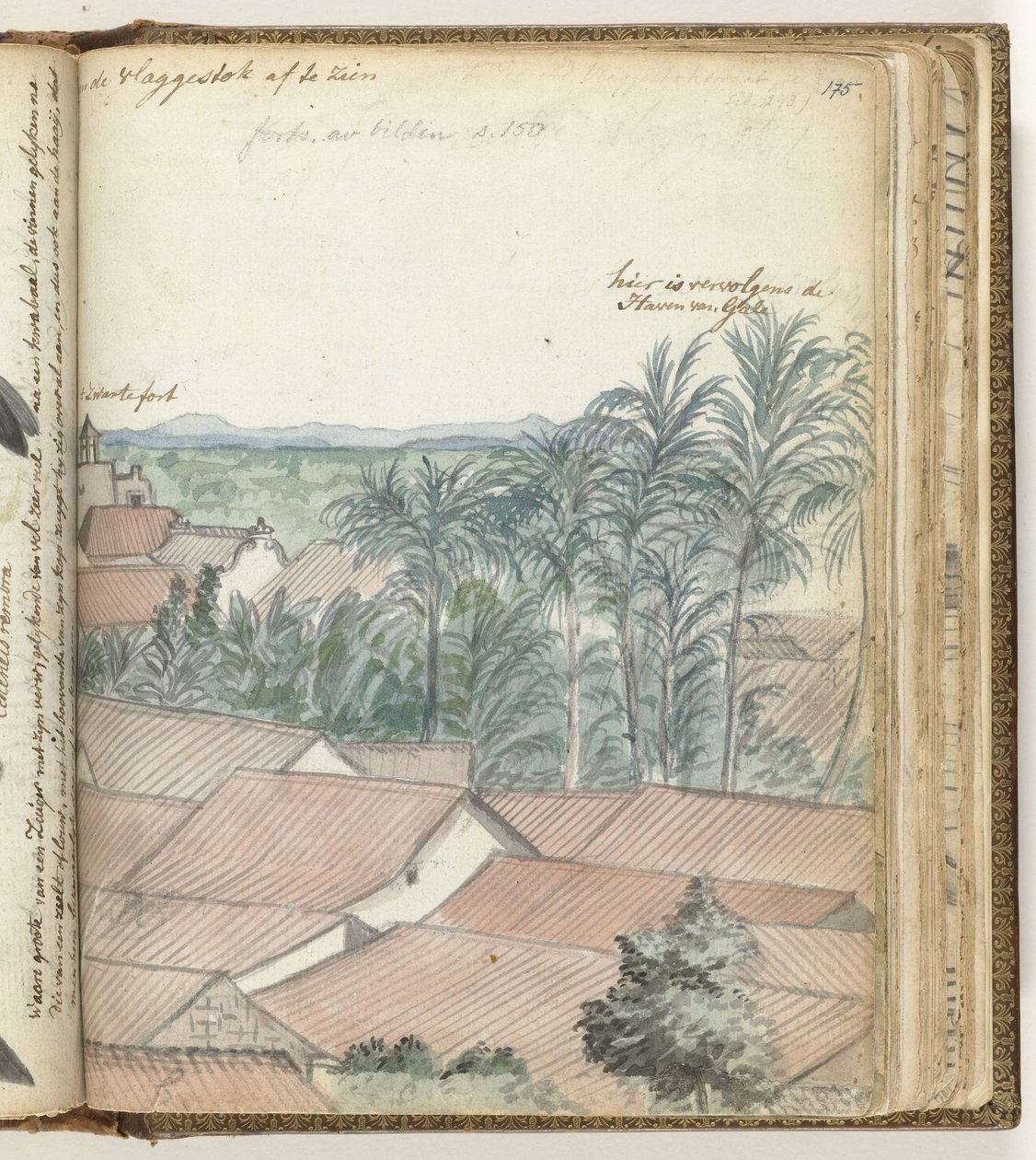 Vista de Galle de Jan Brandes