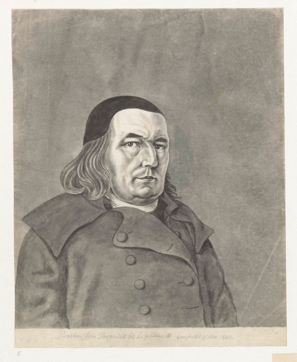 Autorretrato Jan Brandes 1803 de Jan Brandes