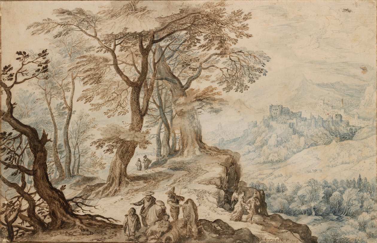Paisaje con Tobías y el ángel de Jan Breughel Ii