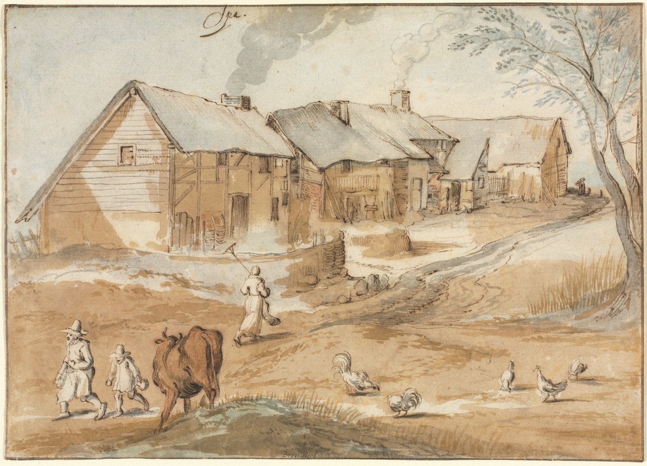 A View of Spa de Jan Brueghel