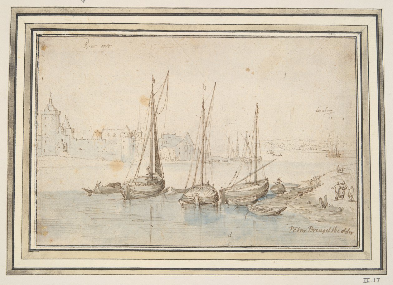 Vista de Ruhrort y Duisburg de Jan Brueghel the Elder
