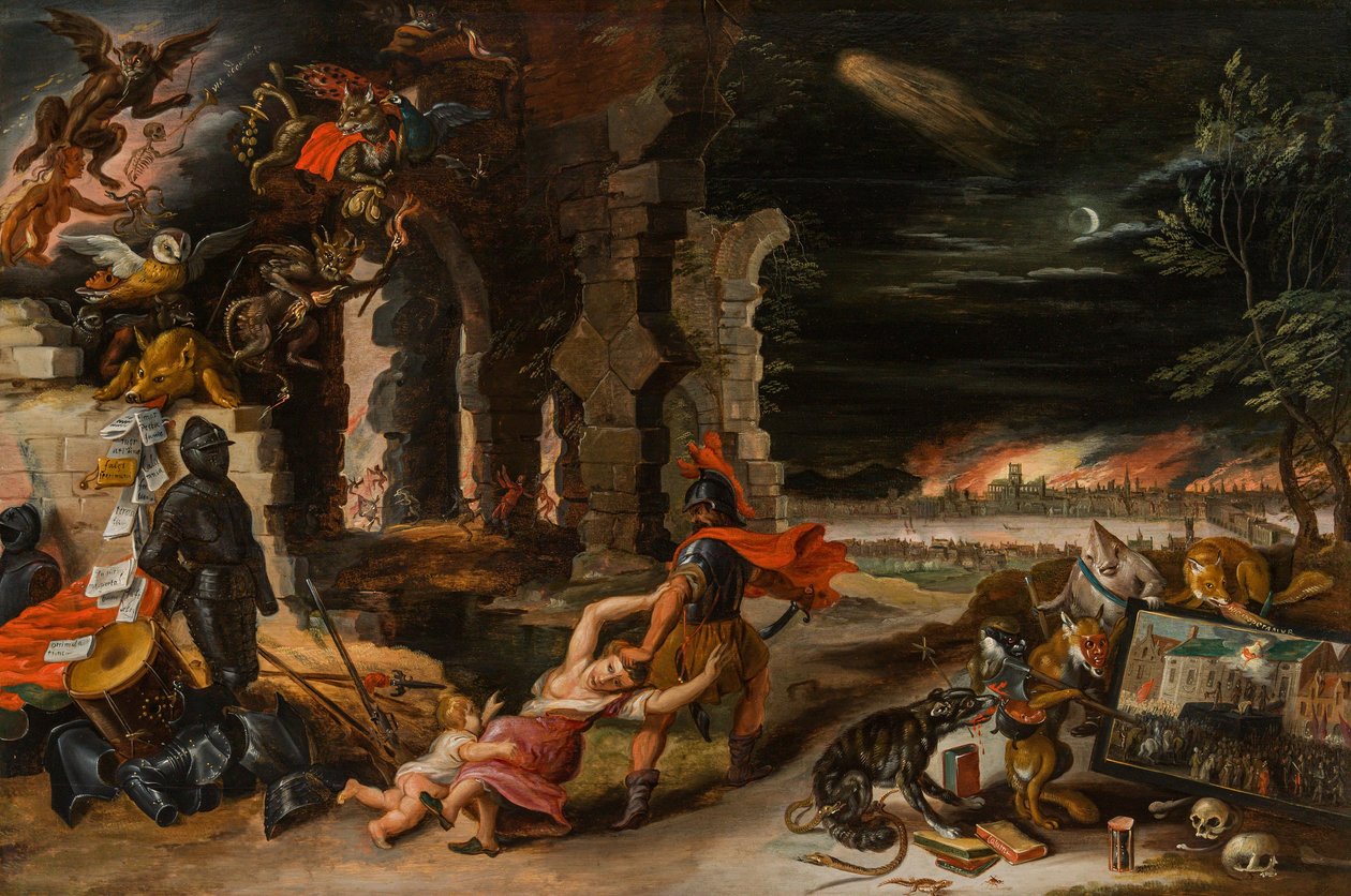 Alegoría de la ley y la violencia (Alegoría del rey Carlos I de Inglaterra) de Jan Brueghel the Younger