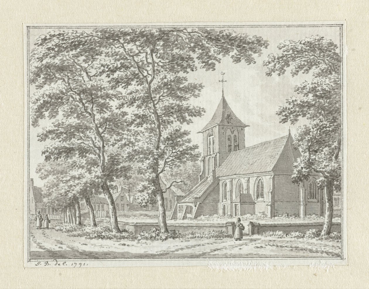 La iglesia de Biggekerke de Jan Bulthuis