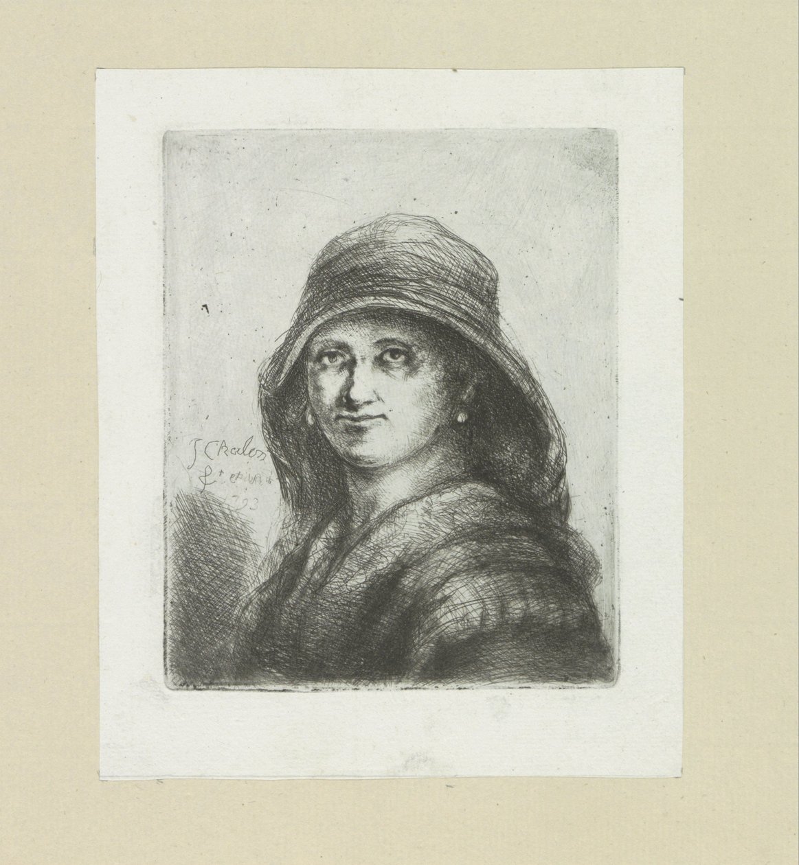 jonge vrouw pone capucha The Compleat Work of Etchings de John Chalon / Oeuvre Complette des Eaux Fortes par Jean Chalon (título de la serie) de Jan Chalon