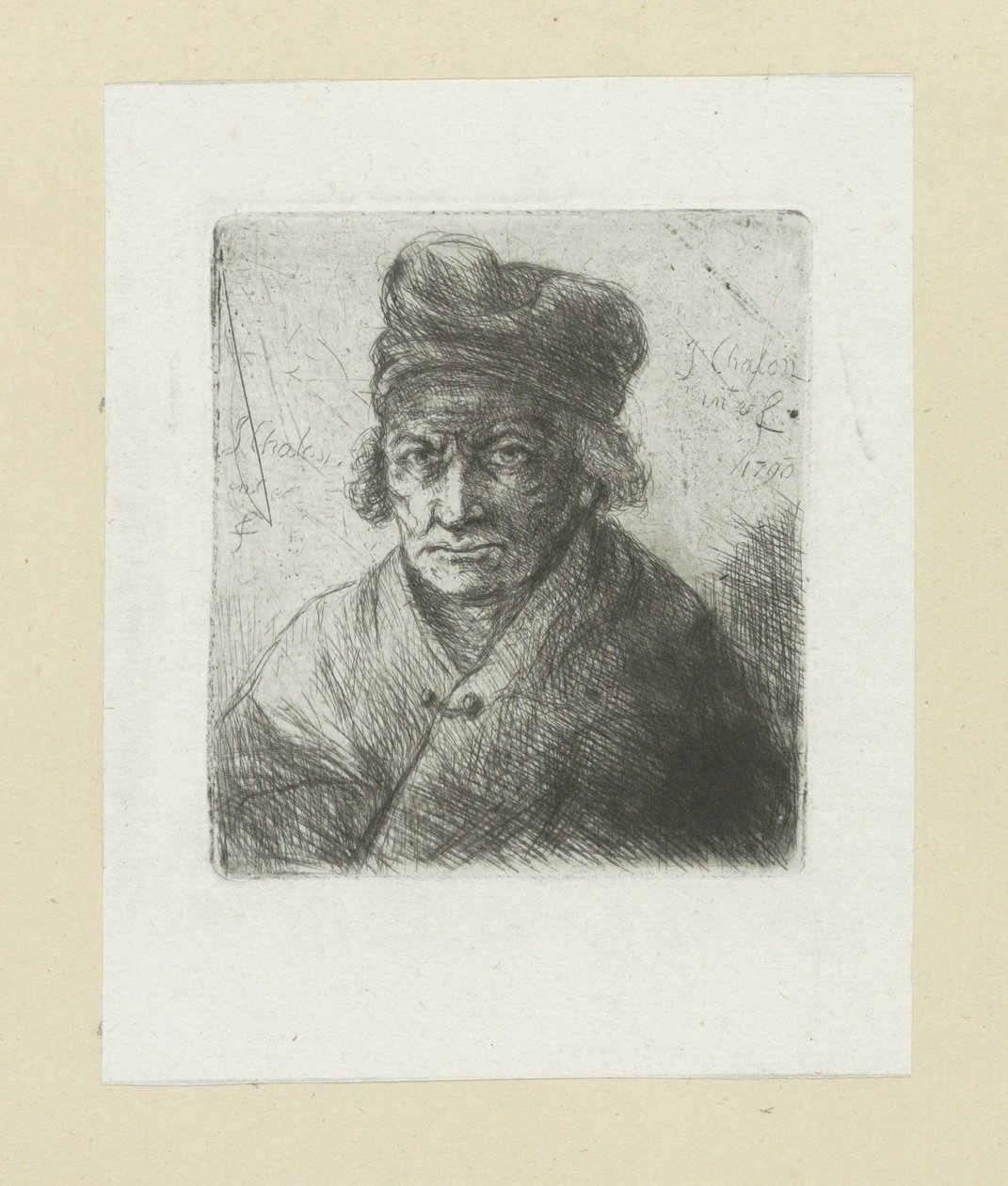 Oude man pone muts The Compleat Work of Etchings de John Chalon / Oeuvre Complette des Eaux Fortes par Jean Chalon (título de la serie) de Jan Chalon