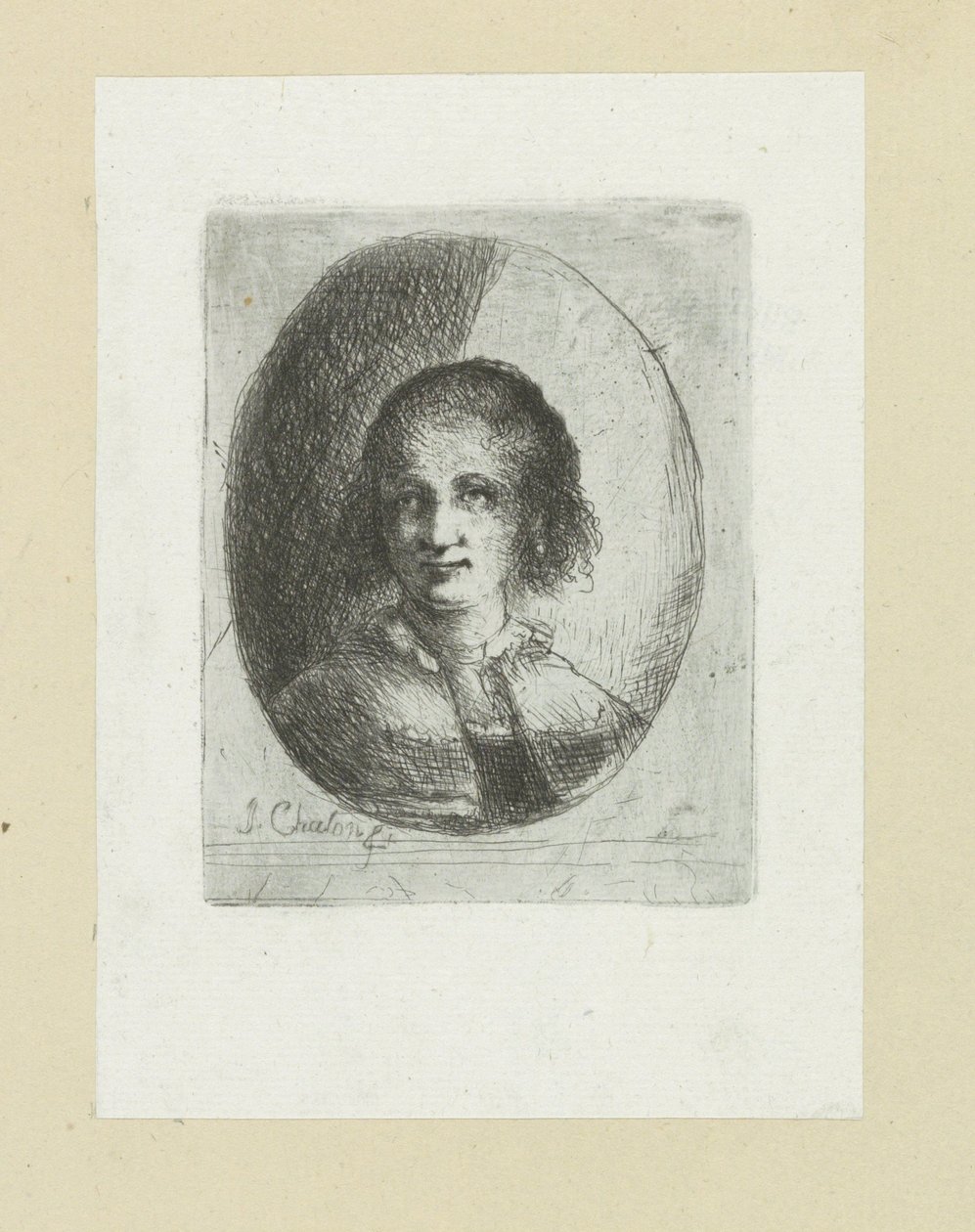 Retrato de Cristina Chalon The Compleat Work of Etchings de John Chalon / Oeuvre Complette des Eaux Fortes par Jean Chalon (título de la serie) de Jan Chalon