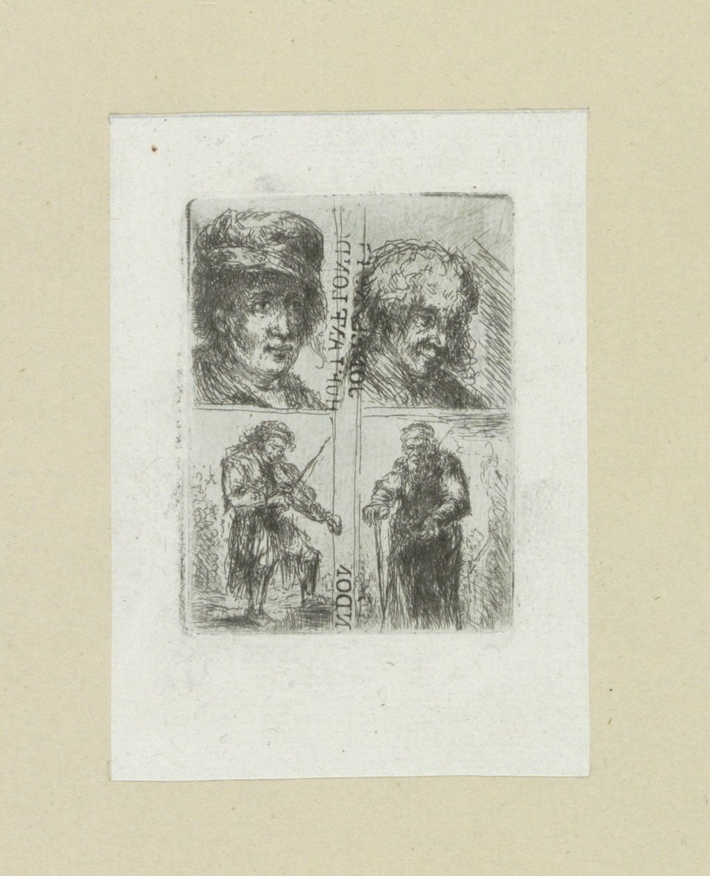 Vier mannen The Compleat Work of Etchings de John Chalon / Oeuvre Complette des Eaux Fortes par Jean Chalon (título de la serie) de Jan Chalon
