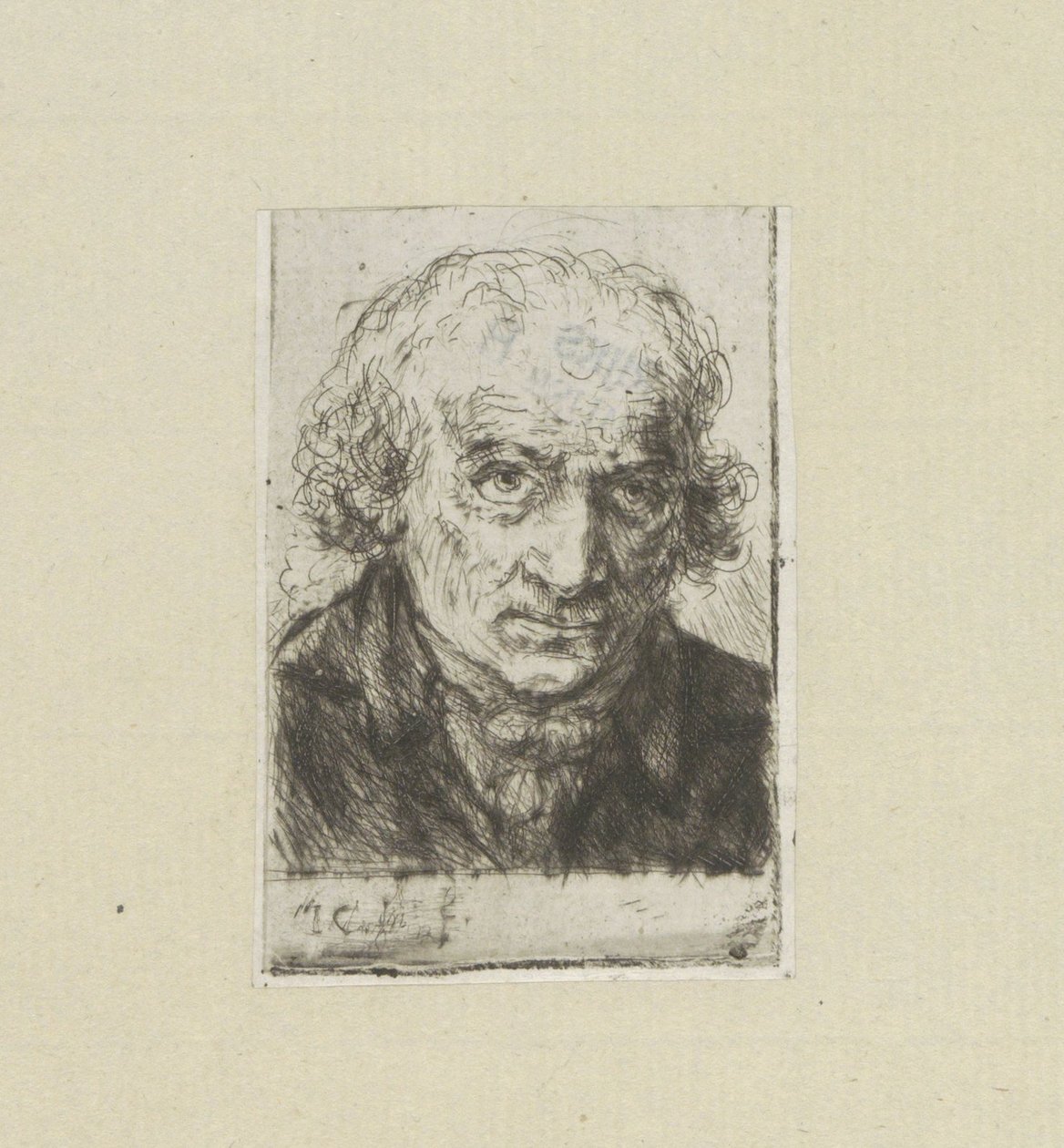 Volwassen man, naar a la derecha The Compleat Work of Etchings de John Chalon / Oeuvre Complette des Eaux Fortes par Jean Chalon (título de la serie) de Jan Chalon