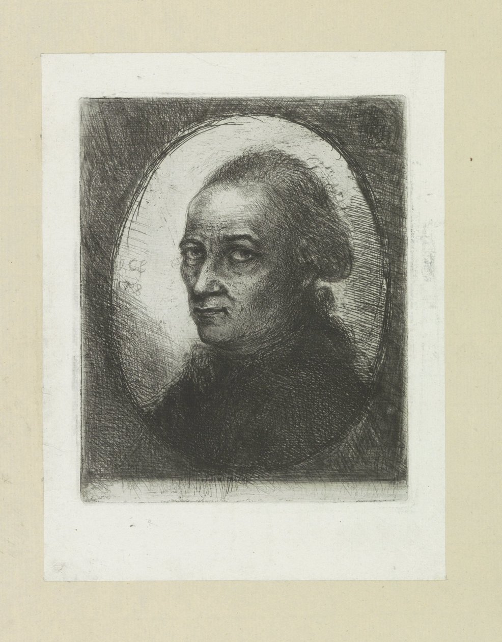 Zelfportret de Jan Chalon The Compleat Work of Etchings de John Chalon / Oeuvre Complette des Eaux Fortes par Jean Chalon (título de la serie) de Jan Chalon
