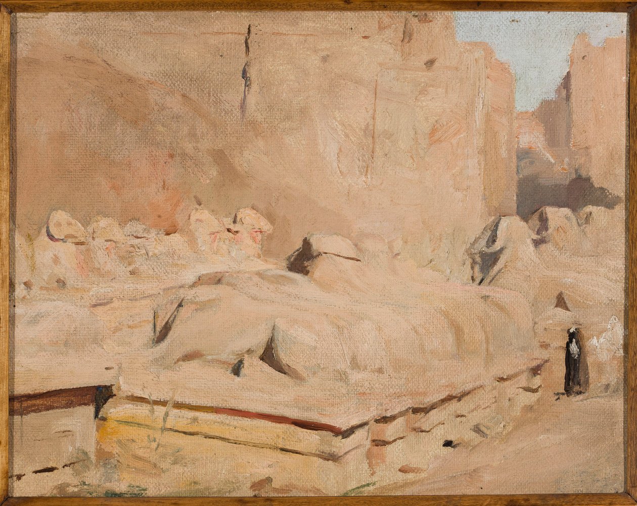 La Avenida de las Esfinges, el templo de Amón-Ra. De un viaje a Egipto de Jan Ciągliński