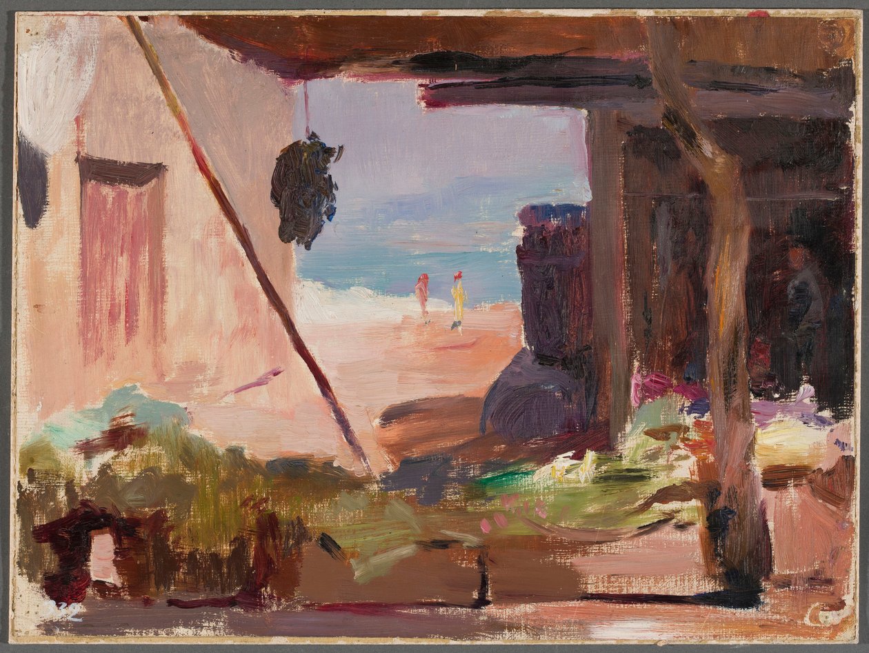 Fragmento de edificios junto al mar. De un viaje a Constantinopla de Jan Ciągliński