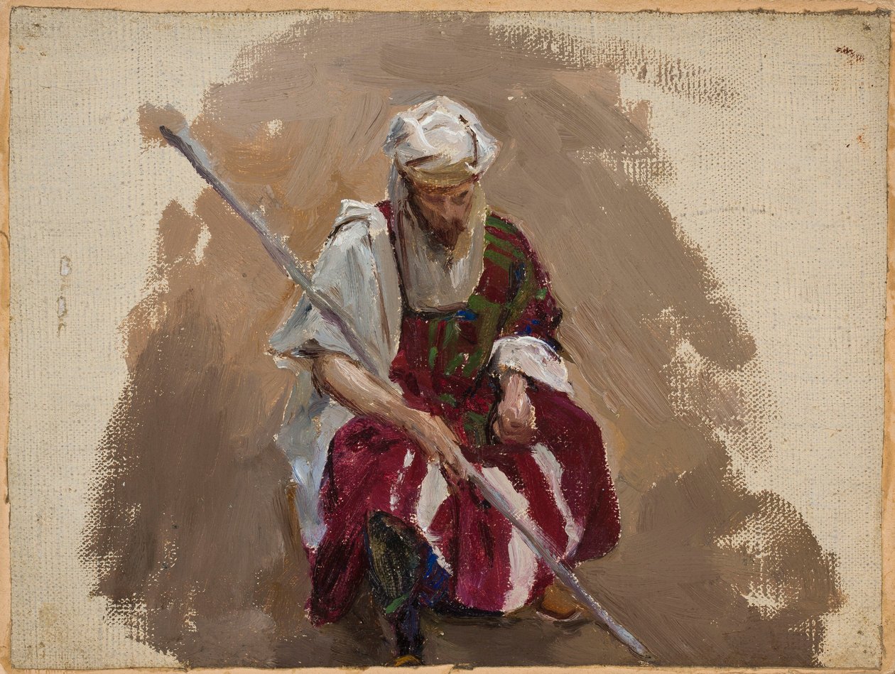 Marino - Retrato con atuendo africano de Jan Ciągliński