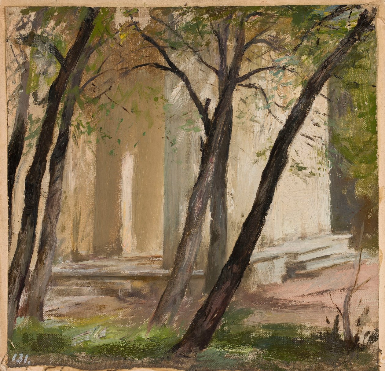 El jardín de la Academia de Bellas Artes de San Petersburgo de Jan Ciągliński