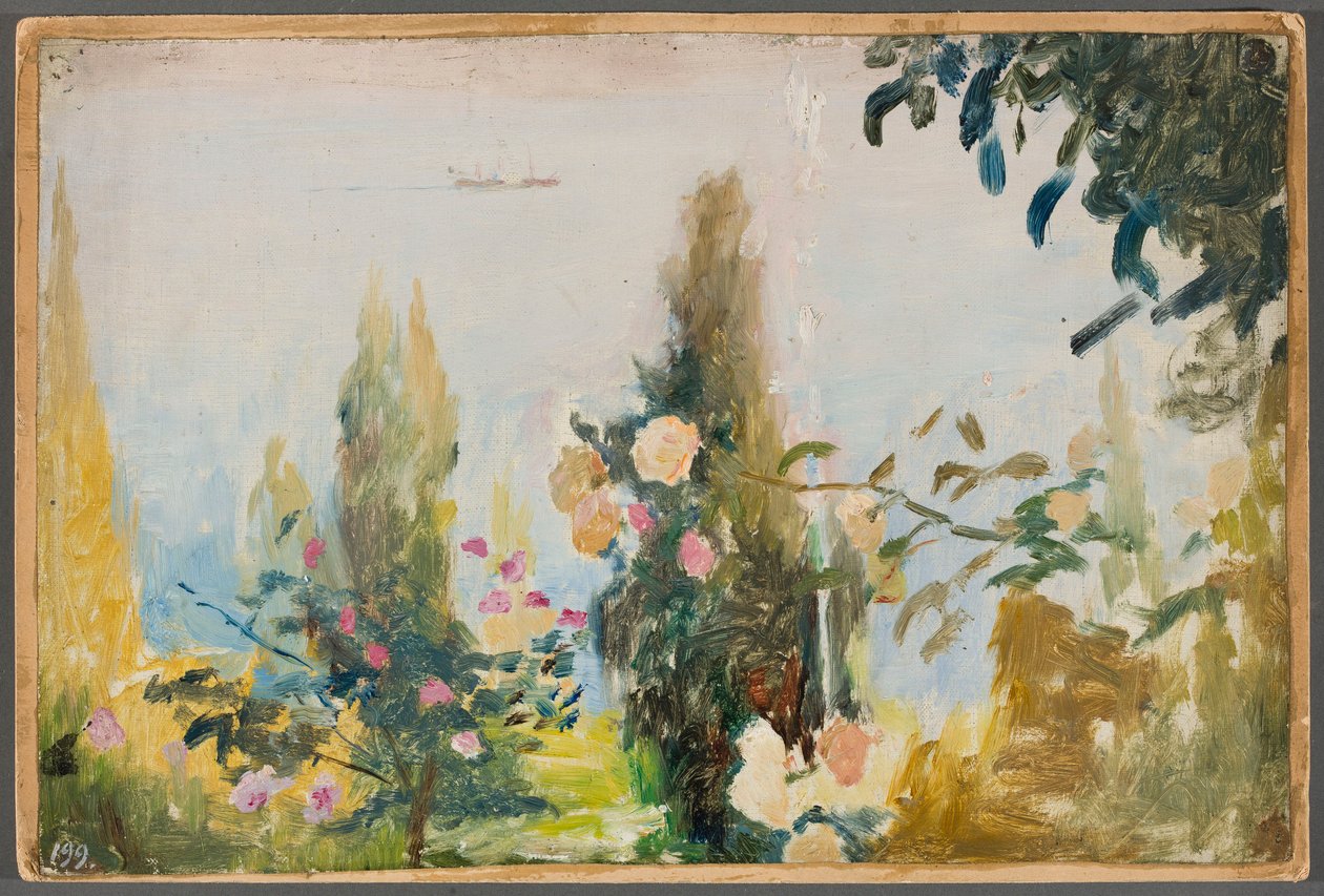 El jardín de la villa Bachchi-Dere en Yalta. De un viaje a Crimea de Jan Ciągliński