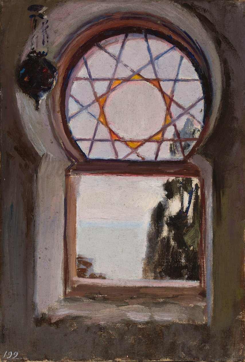 Una ventana de la villa Bachczi-Dere en Yalta. De un viaje a Crimea de Jan Ciągliński