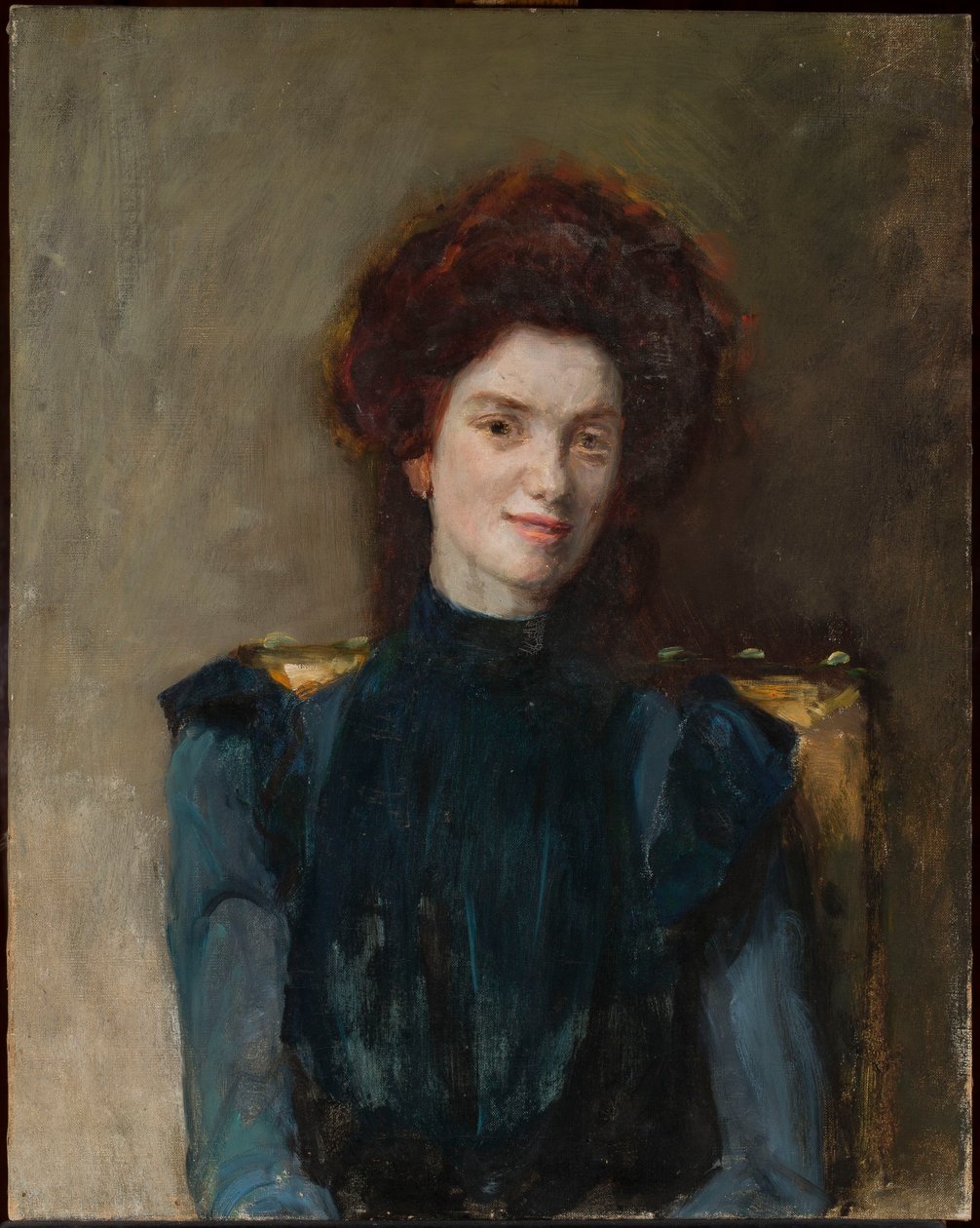 Retrato de una mujer pelirroja de Jan Ciągliński