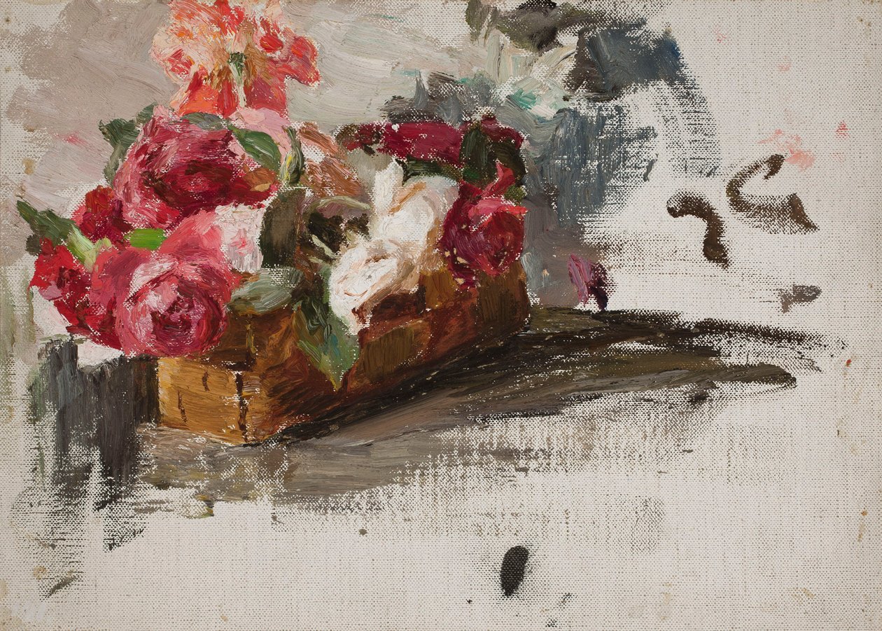 Rosas en una cesta de Jan Ciągliński